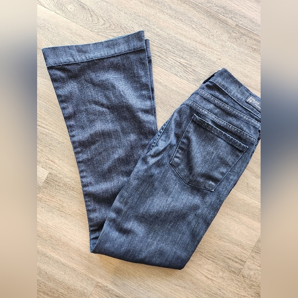 Citizens of Humanity Stretch High Rise  Wide Leg Dark Denim Jeans - Picture 1 of 11